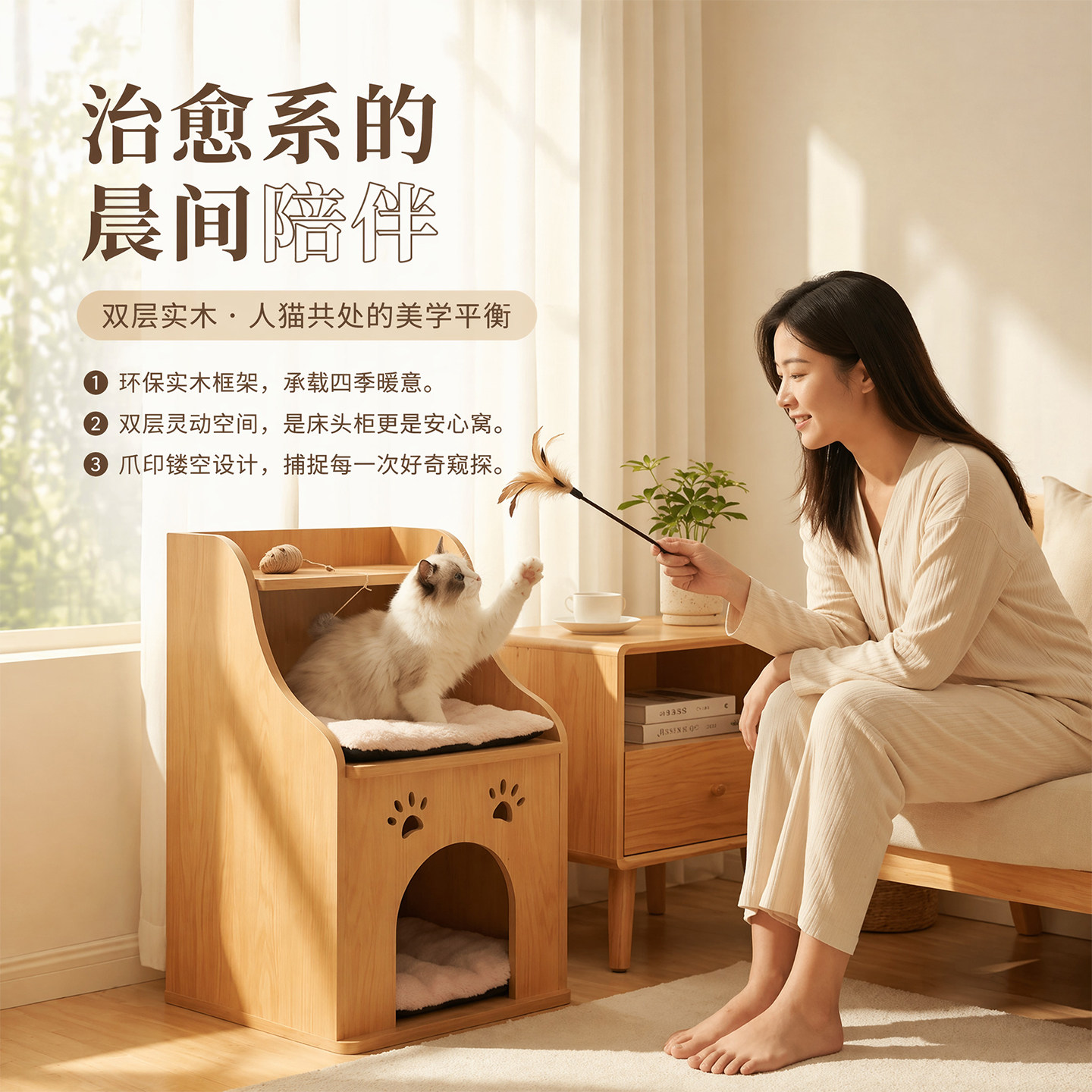 比凯龙居家宠物猫窝