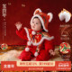 龙喜年 国风新年礼服 宝宝红色喜庆中式 大展凤图 婴儿拜年服冬装