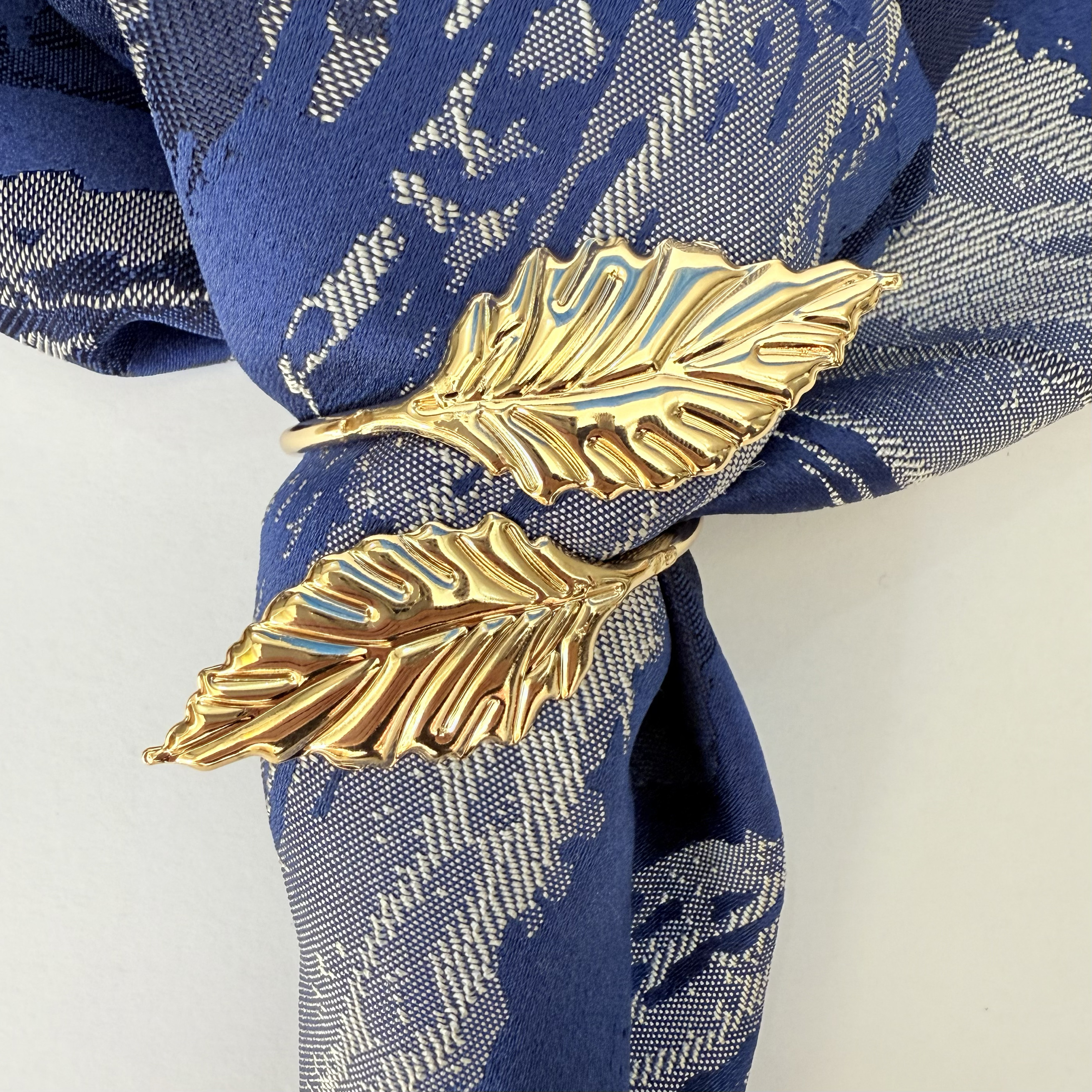 Napkin ring XiaoMa原创设计手工金属树叶餐巾圈口布圈餐厅装饰品