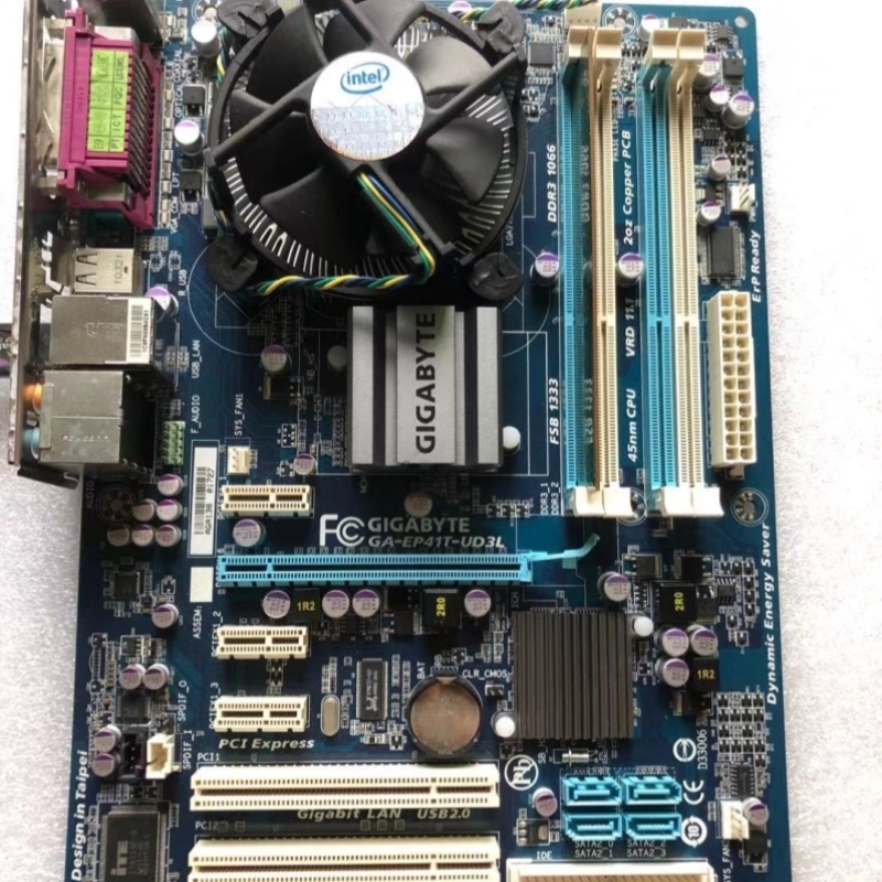 【议价】GA-EP41T-UD3L 775针皮1 全固态独立大板三代内存P41主板
