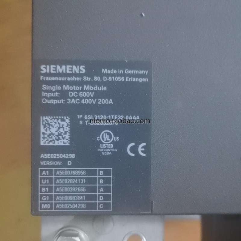 【议价】S120, 6SL3310单元