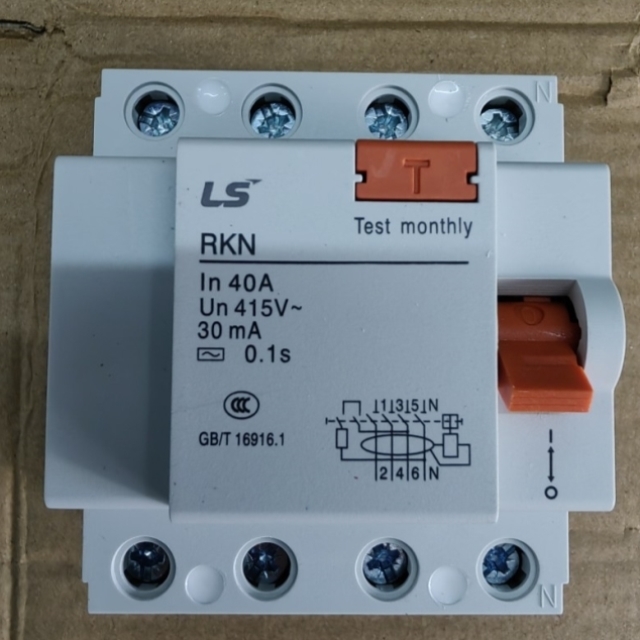 【议价】漏电断路器韩国LS 产电 RKN 3P+N 4P 40A 30ma 三相四线