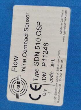原装正品德国EGE  SDN510GSP 24VDC流量感测器
