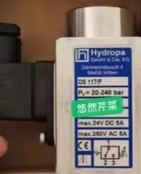 【议价】德国Hydropa压力开关DS 117/B PV=5-70bar DS 117/F PV=5