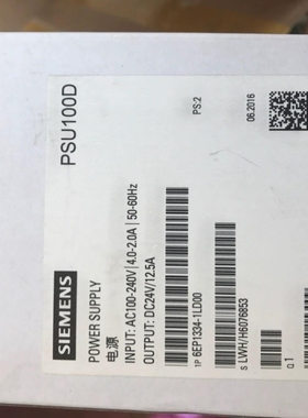 【议价】SIEMENS/PSU100D 24 V/12.5A调节型电源6EP1334-1LD00