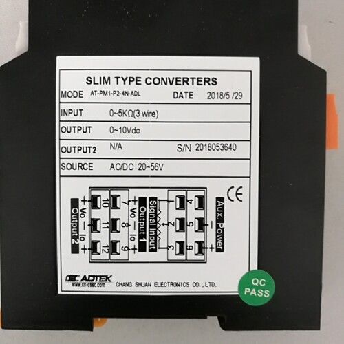 【议价】ADTEK铨盛变送器转换器AT2000系列AT--PM1-P2-4N-ADL电阻