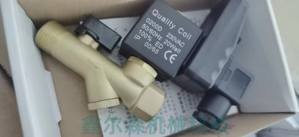 二位二通电磁阀 0200D电磁阀 线圈 AC220V 3分接口 0200D线圈