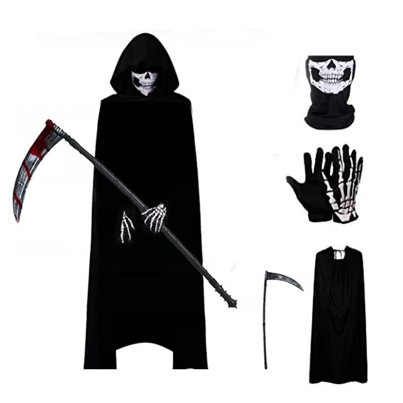 Halloween Reaper Scythe Cape Kit 万圣节死神镰刀披风套