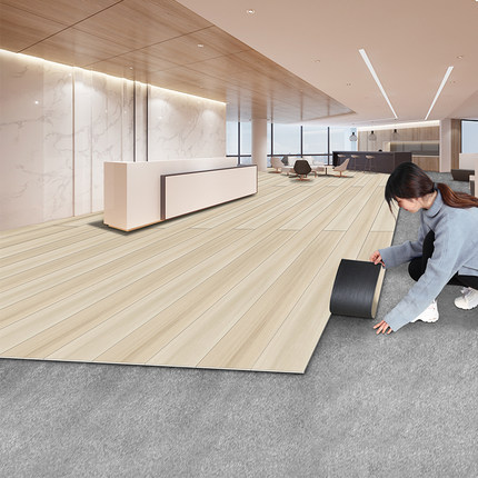 PVC地板贴自粘仿木纹贴纸自己铺地板革家用翻新改造加厚耐磨防水