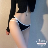 2025新款 无痕内裤 女纯棉抗菌性感情调低腰日系少女风大码