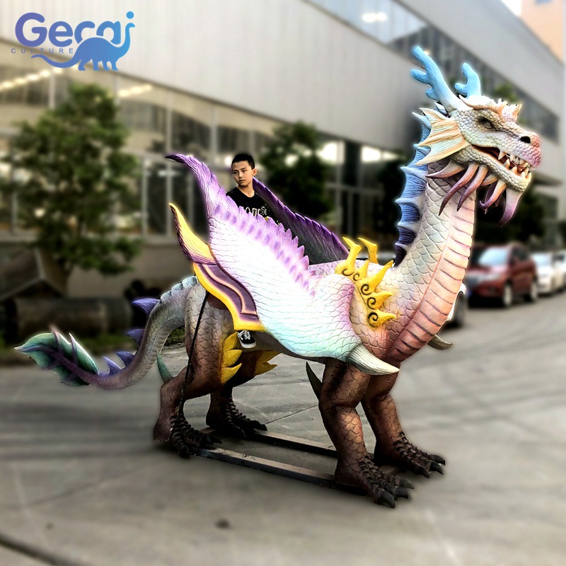 仿真西方龙模型坐骑景区主题公园室内乐园儿童游乐设备制作工厂