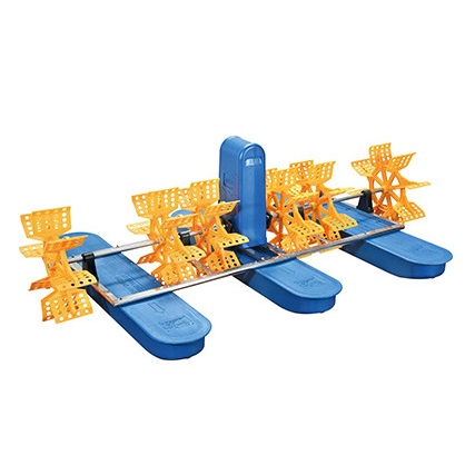 鱼塘虾塘推水风车水车增氧机  曝气养殖爬水式增氧泵