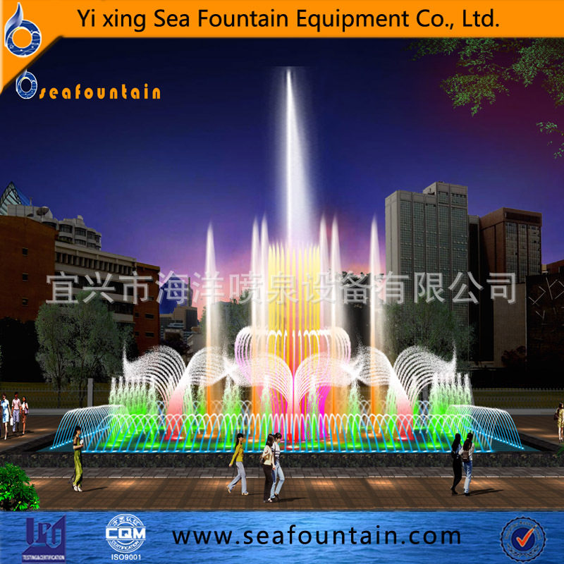定制各类型音乐喷泉与程序喷泉的设计制作与安装