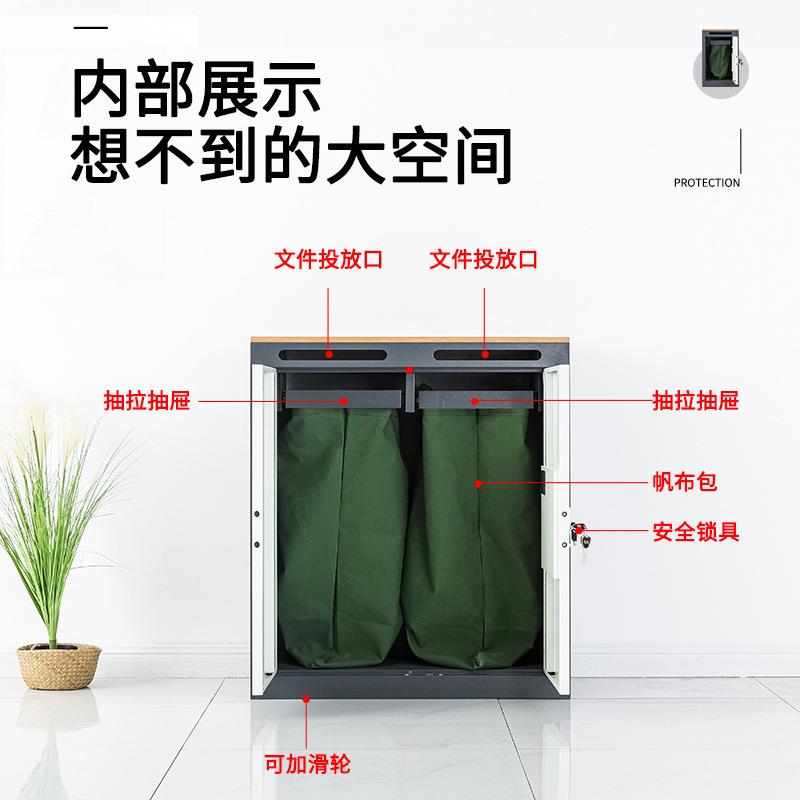 涉密档案资料销毁柜收纳存放机密回收矮柜钢制密码保密文件待销柜