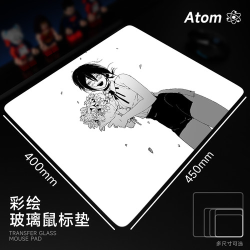 ATOM亚当光伏玻璃鼠标垫钢化升级顺滑FPS电竞游戏办公桌垫家用垫