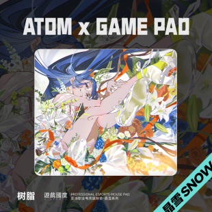 ATOM晶雪/砂雾升级版树脂鼠标垫可定制FPS专业硬质电竞鼠标垫子大
