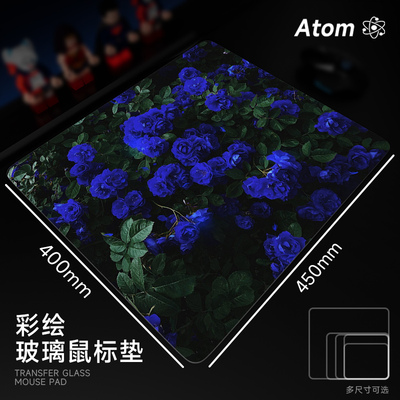 ATOM亚当光伏玻璃鼠标垫钢化升级顺滑FPS电竞游戏办公桌垫家用垫