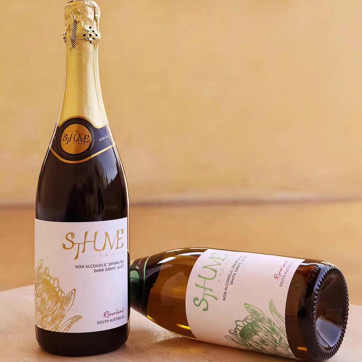 配料只有葡萄汁二氧化碳澳大利亚圣穆汽泡葡萄汁酒罗布尔森无醇