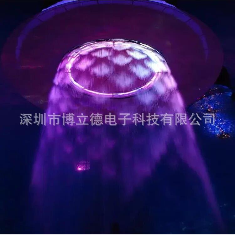 网红数码水帘酒店大堂营销中心数字水幕户外数字水帘数码水幕水帘