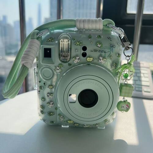 拍立得mini12保护壳/适用于拍立得mini13保护壳水晶壳带挂绳