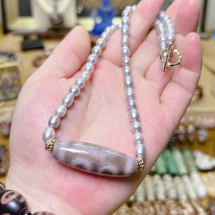 天缘精品紫罗兰朱砂王天珠三眼财富健康之珠