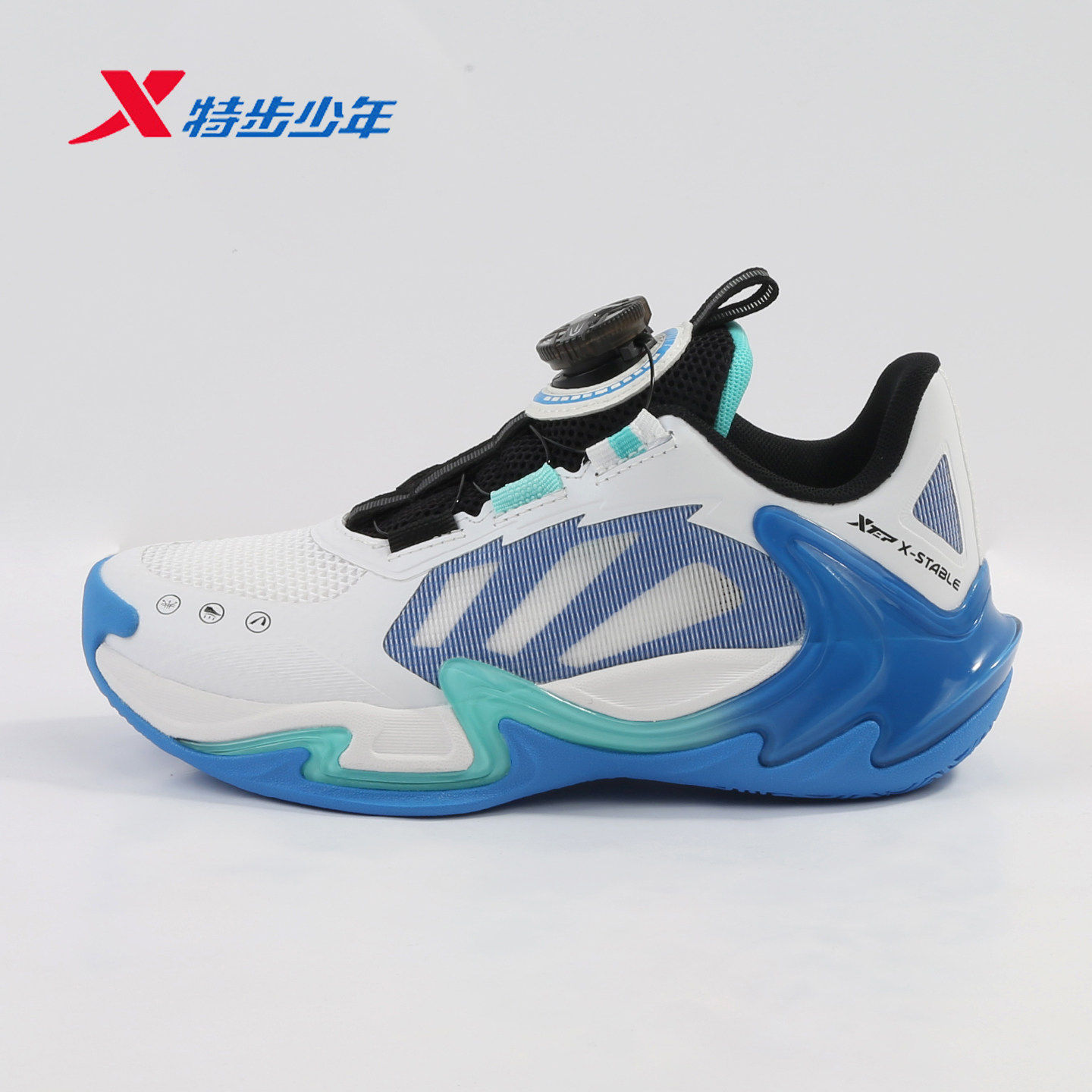 特步儿童男大童篮球鞋网面透气2026夏季新款运动实战674215124004
