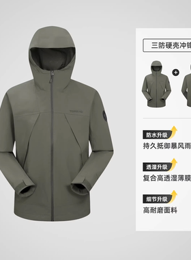 探路者冲锋衣2026年春夏新款户外TABBBO80739