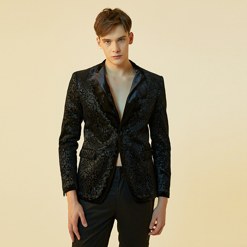 【明星同款】ANDREW MACKENZIE意大利男装提花西装551072131106