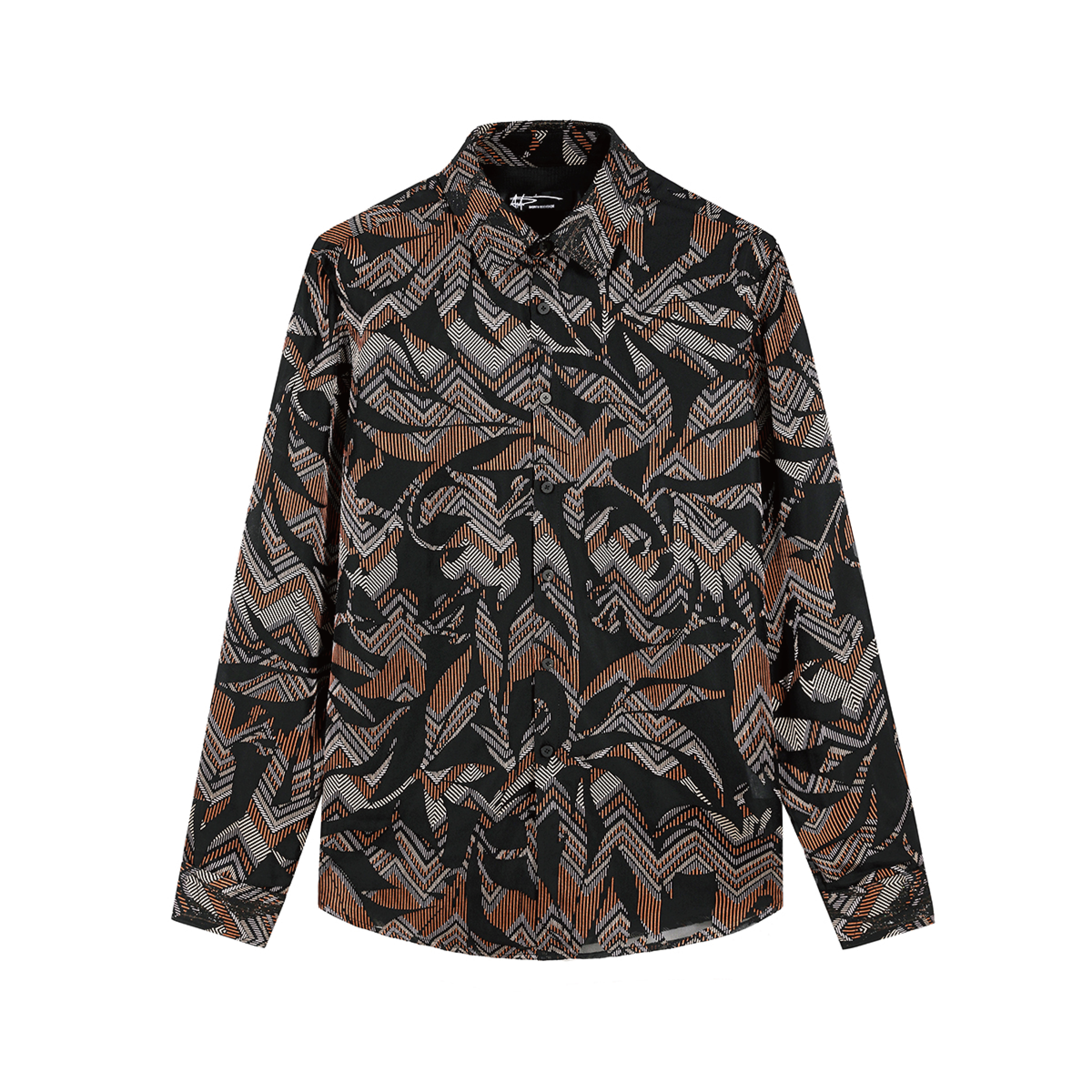 ANDREW MACKENZIE男士 秋冬款休闲舒适潮流印花长袖衬衫内搭上衣