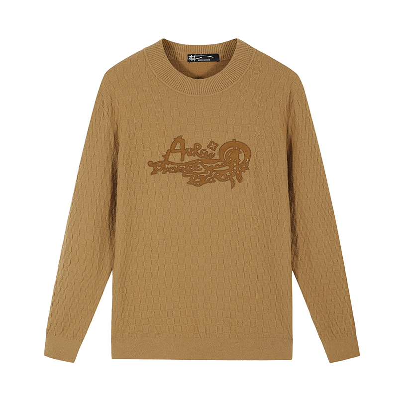 ANDREW MACKENZIE男士 秋冬款休闲舒适圆领长袖套头毛衫内搭上衣