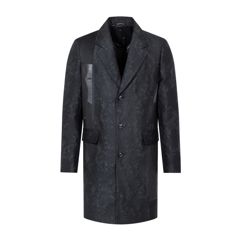 ANDREW MACKENZIE男士 秋冬款休闲舒适商务长款薄款大衣外套上衣