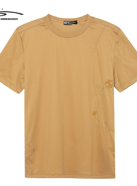 ANDREW MACKENZIE意大利男装夏季时尚男士圆领T恤551232124162