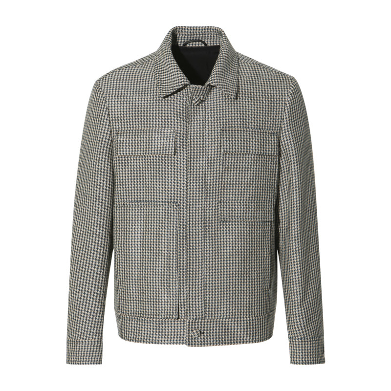 ANDREW MACKENZIE意大利男装秋冬短款大衣菱形外套551102241317