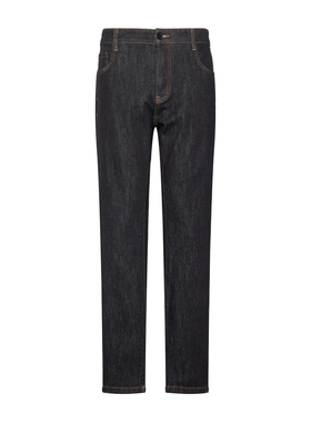 ANDREW MACKENZIE男士春秋款休闲舒适长款黑色牛仔裤55T131236005