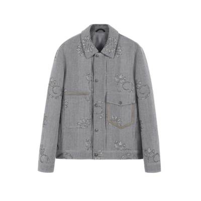 ANDREW MACKENZIE男士秋冬款休闲舒适混纺翻领夹克外套大衣上衣