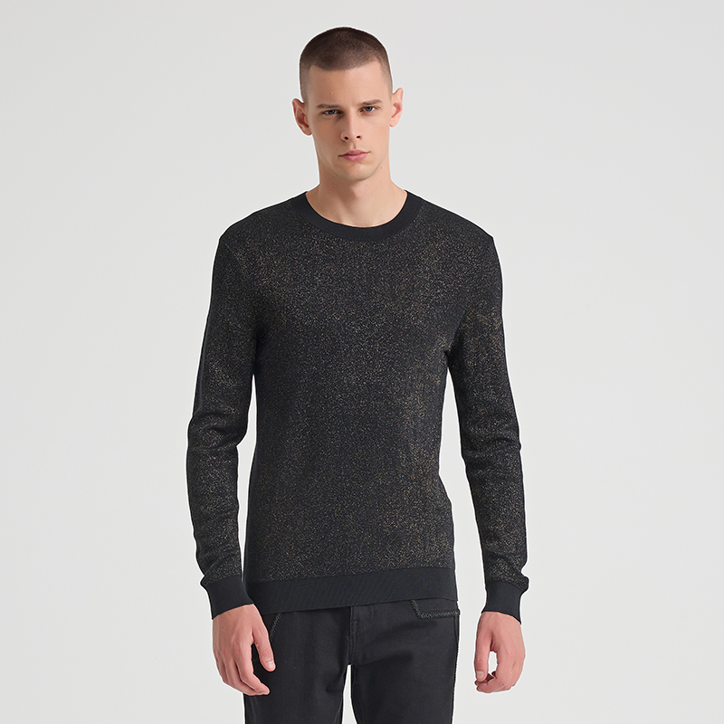 ANDREW MACKENZIE男士 秋冬款休闲舒适纯棉圆领套头毛衫内搭上衣