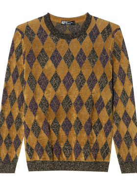 ANDREW MACKENZIE意大利男装套头毛衫秋冬图案内搭551062232110