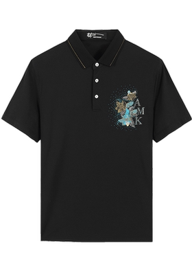 ANDREW MACKENZIE男士 夏季款休闲舒适翻领薄款短袖T恤POLO衫上衣