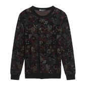 ANDREW T恤上衣 休闲舒适圆领提花长袖 MACKENZIE男士 秋冬款