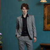 商务休闲平驳领棉质西服套装 秋冬款 外套上衣 MACKENZIE男士 ANDREW