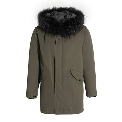 ANDREW MACKENZIE意大利 男装秋冬 商务休闲款 绿色皮毛服