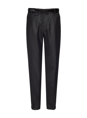 ANDREW MACKENZIE意大利 奢侈品 男装秋冬 商务休闲 男士黑色西裤