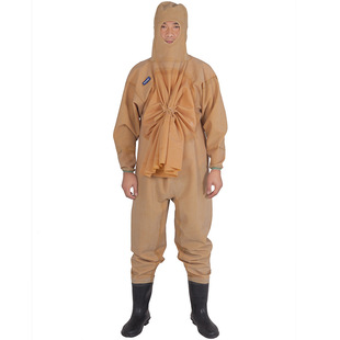 全身加厚橡胶下水裤捕捉鱼抓鱼全封闭皮叉连体衣鞋挖藕涉潜防水服