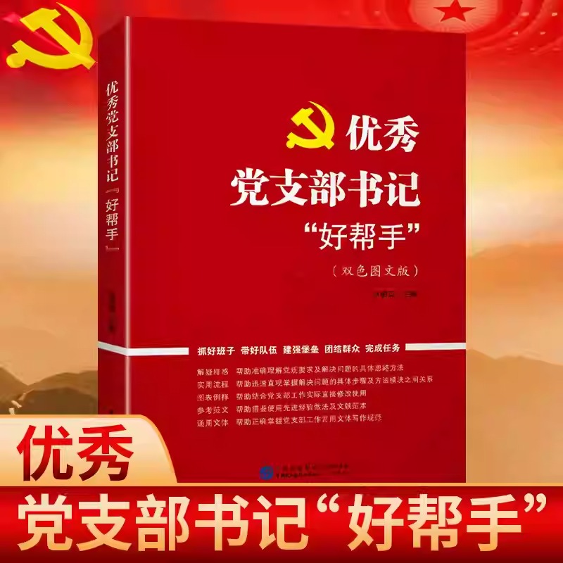 【现货正版】优秀党支部书记好帮手 党务工作流程工作内容工作方法参考范文 党员发展对象基层工作参考学习书籍中国民主法制出版社