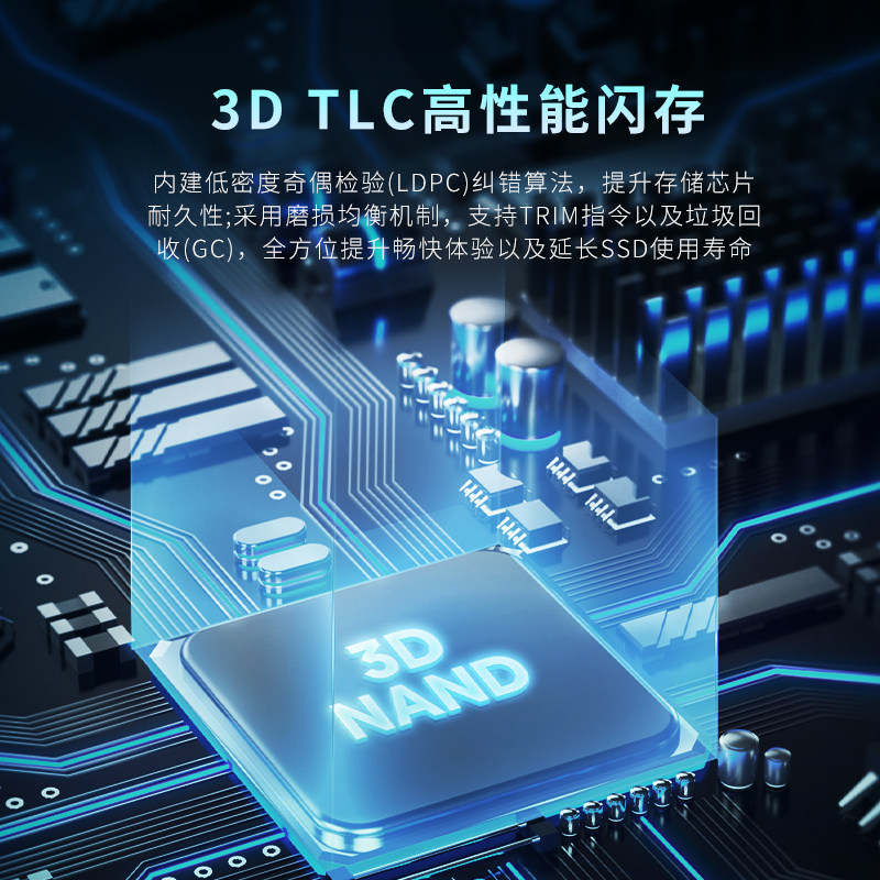 GOODJIA GS 2.5인치 SATA3 인터페이스 솔리드 스테이트 드라이브 256G 데스크탑 컴퓨터 노트북 SSD TLC
