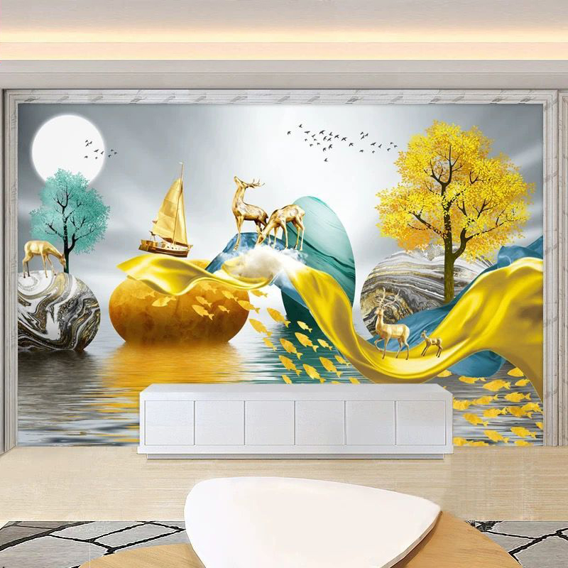 图案花型多款可选背景墙壁画