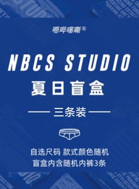 NBCS STUDIO 男士内裤惊喜内裤盲盒平角三角透气运动性感纯色
