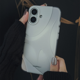 15苹果promax新款 小众高级感韩系ins保护套外壳 手机壳适用iphone17 Unliplan原创设计银灰色双层imd情侣款