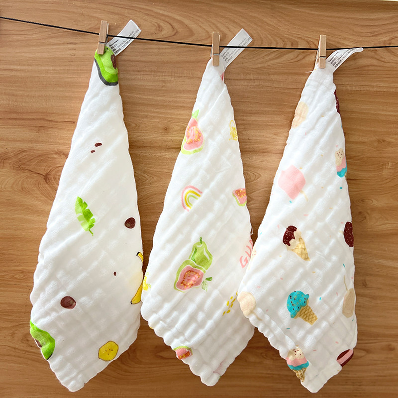 A类 六层加厚新生婴儿洗脸毛巾纱布纯棉柔软宝宝口水巾全棉小方巾,婴童用品,口水巾,淘宝优惠券,粉丝福利购,淘宝优惠卷