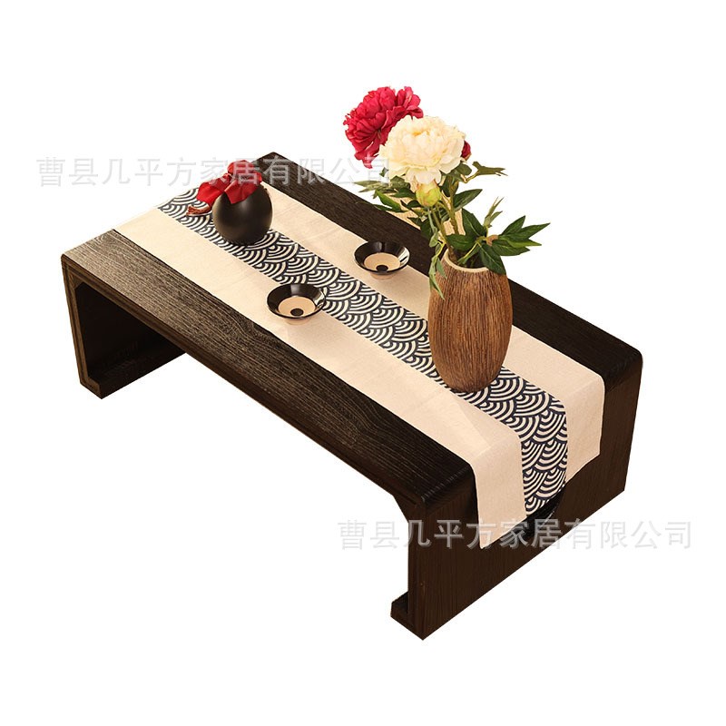 实木榻榻米茶几飘窗桌矮桌国学桌禅意经桌琴桌炕桌日式飘窗茶台